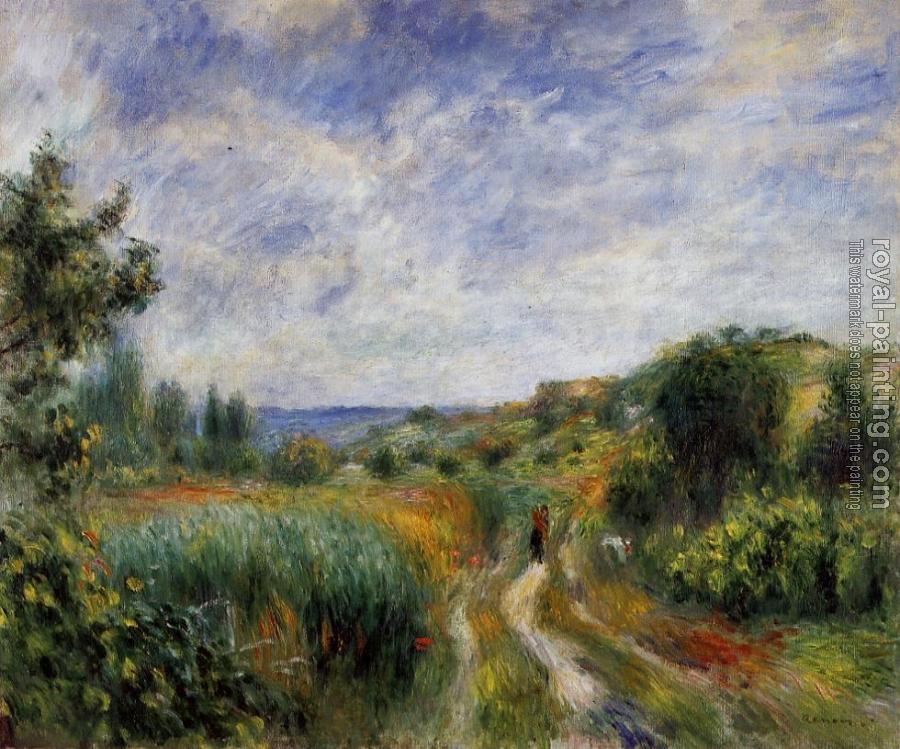 Pierre Auguste Renoir : Landscape near Essoyes